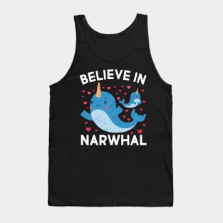 Believe In Narwhals Tank Top